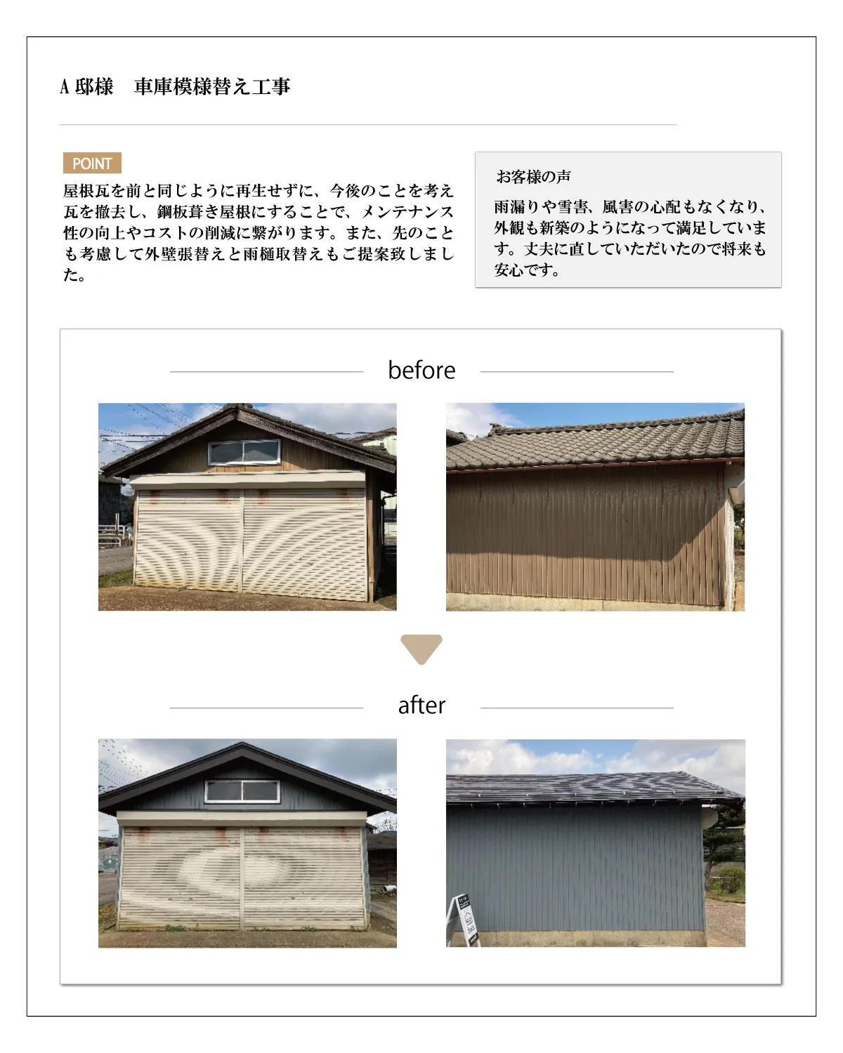 車庫模様替え工事